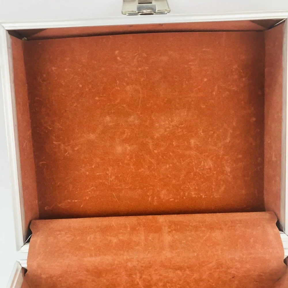 VTG Brown Faux Leather Travel Case Cosmetic Makeup Camera Carrier MCM 1960s